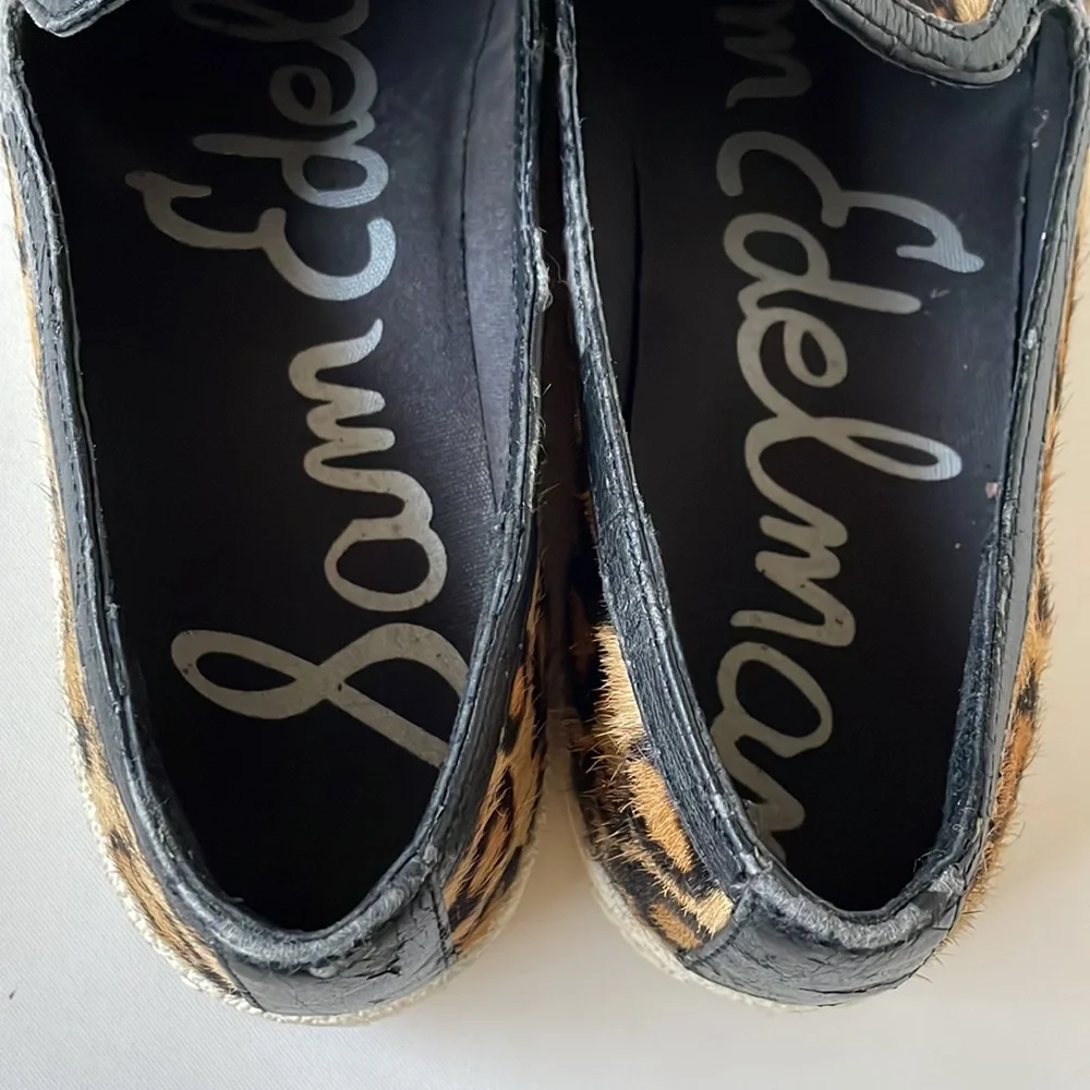 Sam Edelman Leopard Calf Hair Slip-ons